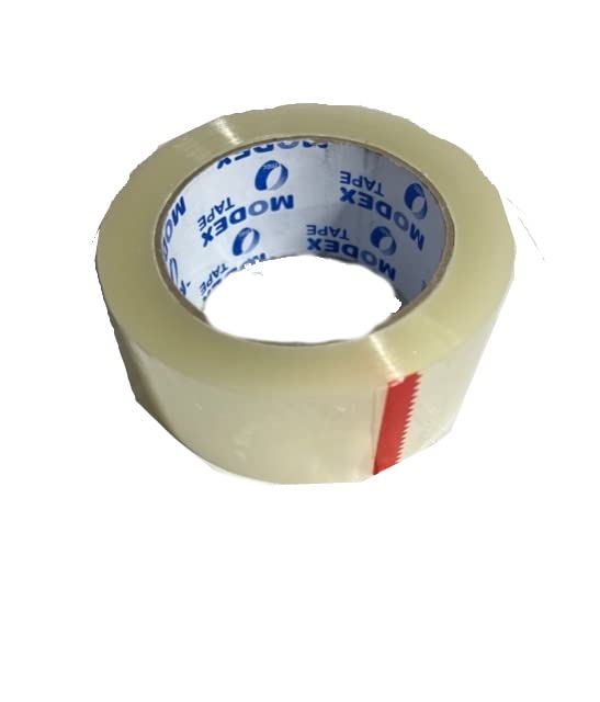 Miniatura 3 de Modex - Rollo de cinta de embalaje de 1.8 mil de grosor, 2 pulgadas x 110 yardas, cinta resistente para embalaje y envío, 6 rollos