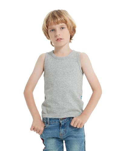 Radia Smart® Singlet Tank Top Singlet S, EMF Protection for Children Unisex- Soft Cotton with Faraday Shielding Fabric… Grey