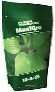 General Hydroponics MaxiGro 2.2 lb Fertilizer, Water-Soluble, NPK 10-5-14, Plant Growth