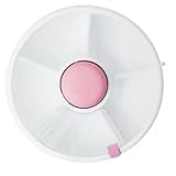 ROCKPEAKK Snack Spinner Rotierende Aufbewahrung Kinder Tragbare Melone Süßigkeiten Samen Organizer Aufbewahrungsboxen Snackbehälter für Kinder (Korallenrosa)