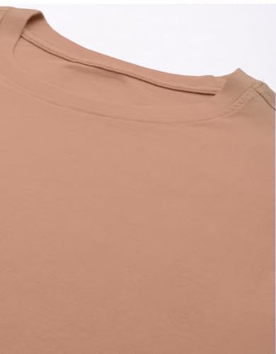 Image of Veirdo Pure Cotton Round Neck Regular Fit Solid Full Sleeve T-Shirt for Men & Boys (Available in Black, Cork, Green, Maroon, Navy, Swanwhite & White Color)