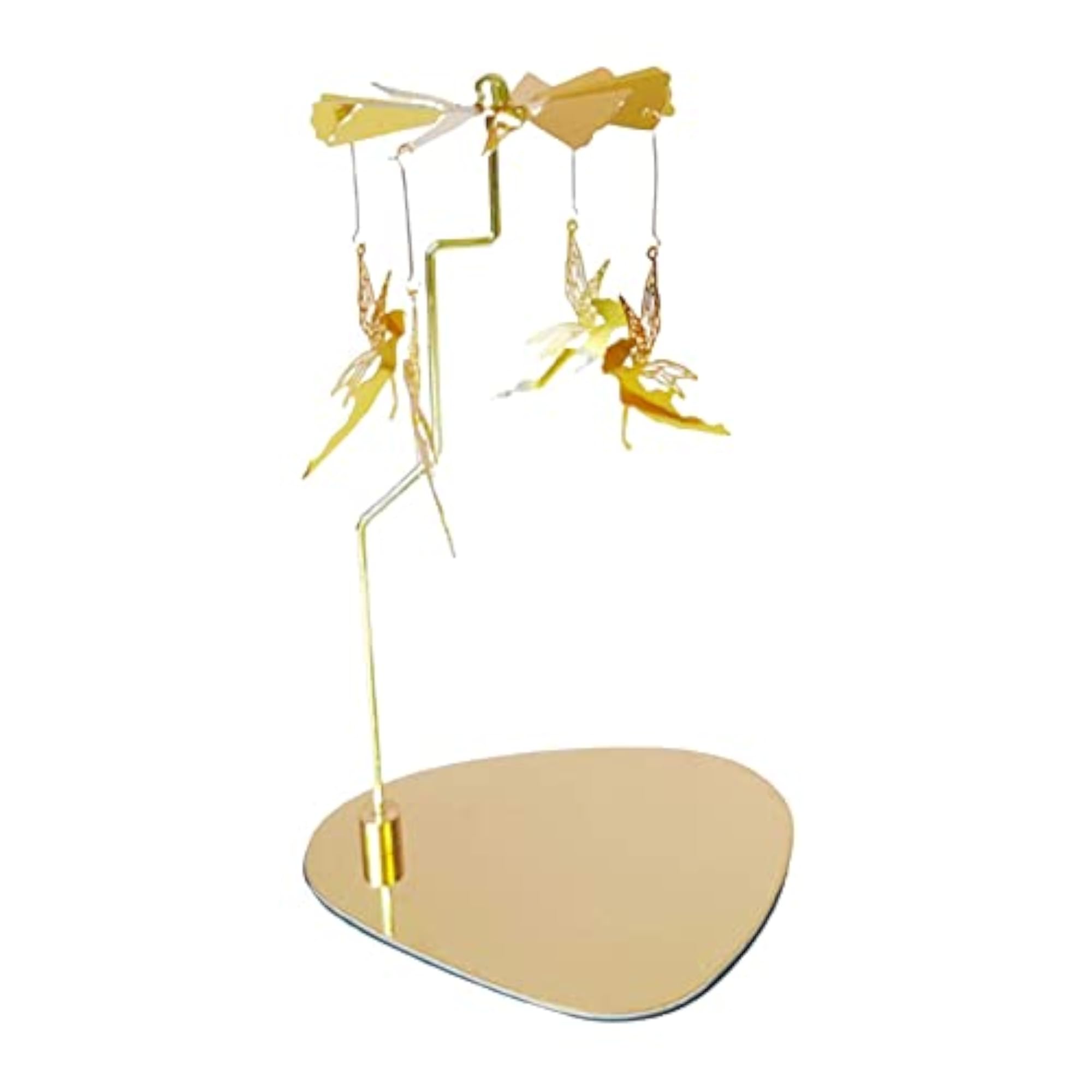 Rotating Aureate Candle Holder Ornament for Wedding Decor Gift