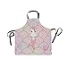 Tablier À Bretelles Diamant Mignon De Peau De Queue De Sirène De Uni-Corn Tablier Réglable Tabliers De Cuisine Agréable À Porter Tablier Personnalisé pour École, Jardin 70X84Cm