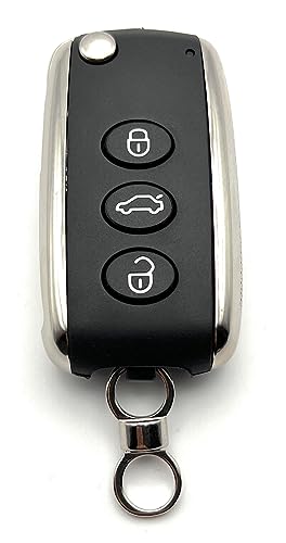 Automobile Locksmith 3 Button Remote Key Case Shell with Blank Blade for Bentley Continental GT Flying Spur remote key fob - Image 3