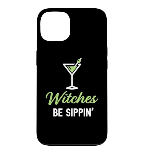 Witches Be Sippin' Happy Halloween ��l�p�h�����N �X�}�z�P�[�X iPhone 13 �p