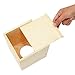 Juvale Wooden Tissue Box Cover - 5 x 5.5 in, Tan, 2 Pack - Paintable DIY Decoupage Craft Box & Blank Square Tissue Holder for Unfinished Wood Crafts