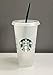 Starbucks Vaso de plástico reutilizable para bebidas frías con logotipo de sirena, 710 ml
