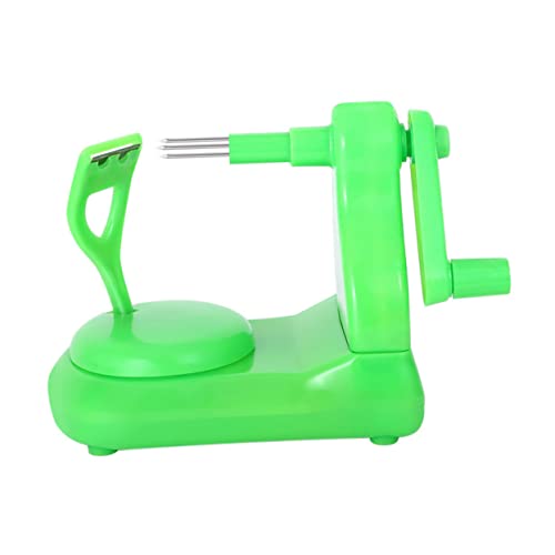 TOPPERFUN 1pezzi Sbucciatore Manuale Per Frutta Sbucciator Cucina Sbucciatore Pratico Verde Materiale Di Antiruggine Sicuro e Sano Stabile Base Antiscivolo Facil Usare Pulire