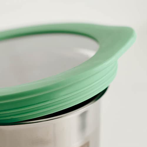 Image of Tramontina 4-Pc Food Storage Containers with Silicone Lids - Mint Green