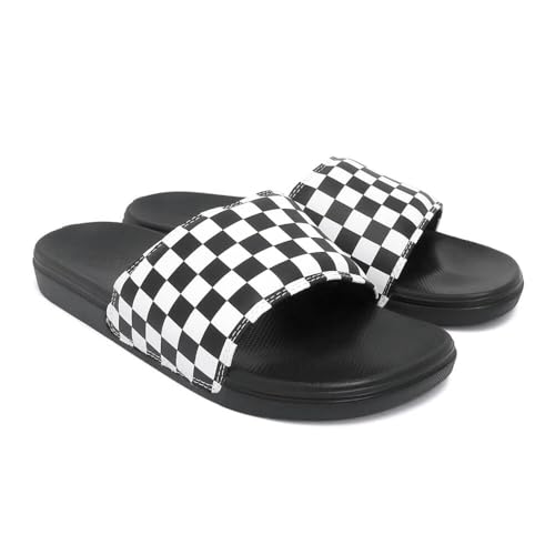 [Vans] SANDAL �o���Y �T���_�� LA COSTA SLIDE-ON CHECKERBOARD WHITE/BLACK�iUS���j �X�P�[�g�{�[�h �X�P�{�[ ��/�� 26cm