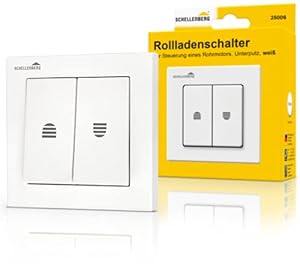 Schellenberg 25006 Rolladenschalter Unterputz Weiß
