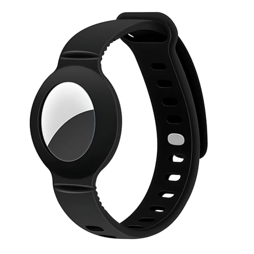 LIRAMARK AirTag Bracelet for Kids, Silicone Watch Bands with Upgraded Studs Anti-Dropping Bracelet Wristband for Children, Airtag Watch Band, Only Bracelet Included, No AirTag (Black) (B0DF2R3F7Z) Amazon Price History, Amazon Price Tracker