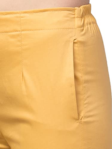 Image of Qute Women's Regular Fit Cotton Blend Casual Trousers (Pack of 1)