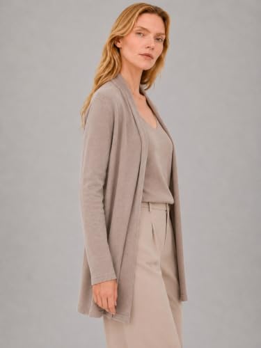 Image of State Cashmere Long Sweater Cardigan Women 100% Pure Cashmere Cardigan with Pockets Cashmere Cardigans for Women