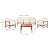Safavieh Outdoor Collection Parcer Natural and Beige 4-Piece Patio Set, Natural/Beige