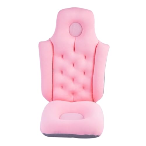 TOBBOMEY Cojín para Bañera Antideslizante con Respaldo Ligero y Portátil Asiento Cómodo para Ducha y Baño Adecuado para Adultos y Personas Mayores Color Rosa
