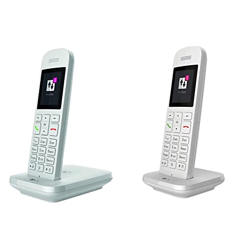 Telekom Sinus 12 in Weiß Festnetz Telefon schnurlos & Speedphone