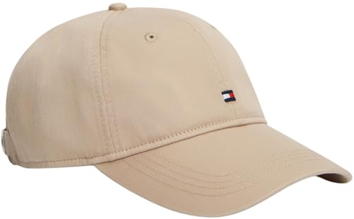 Tommy Hilfiger Herren Cap Flag Soft Panel mit Klemmverschluss Beige (Horseradish) Einheitsgröße