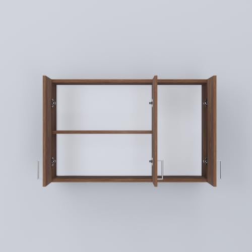 Image of SPECIALITY PANELS Door Multipurpose Storage Cabinet & Adjustable Shelf | Space Organizer | Termites Resistance | Wall Mounted for Office, Kitchen Finish (Cochwood Brown, Door 3)