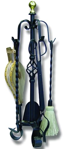 Imex El Zorro JUEGO CHIMENEA 4 PIEZAS 70 CMS. B.LATON