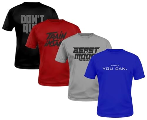 Image of LEOTUDE Regular Fit Half Sleeve Round Neck Tshirt for Men Combo (Pack of 3)