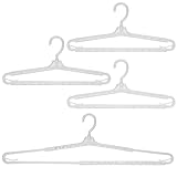 まがり堂 バスタオルハンガー 4本セット(白/ピンク/青/紫/黄緑/色が選べる) ハンガー バスタオル干し 伸びる 伸縮 洗濯物干し 室内ハンガー 大判 広がる 道着 和装 着物 バスマット ホワイト