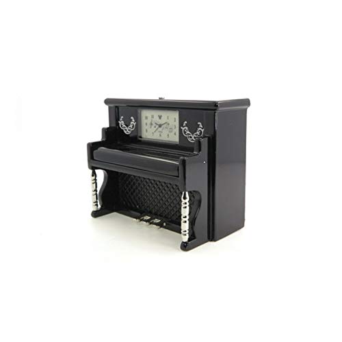 Siva Clock Piano Klavier Metall Quarzuhr Deko Geschenkartikel
