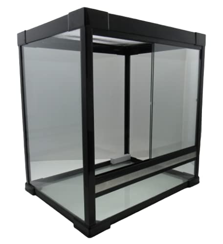 Amazon | 爬虫類飼育ケージ ブラック AR 60 × 30 × 36cm レイアウト 