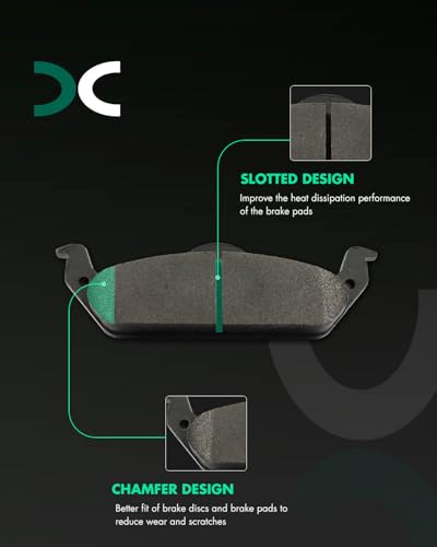 Image of SCITOO D963-7862 Disc Brake Pads Sets Rear Metal Brake Pads w /Hardware
