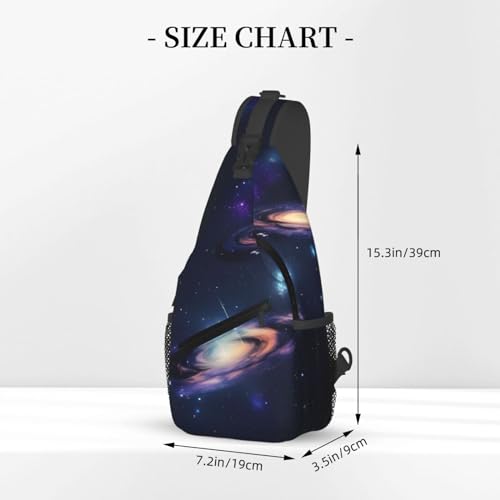 Mochila Bandolera Urbana Impresa Galaxy Unisex miniatura 3