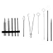 DOITOOL 7pcs Metal Model DIY Tool Sets 3D Puzzles Assembly Tool Tab Edge Cylinder Cone Shape Bending Assist Tools for 3D Metal Jigsaw Puzzles Assembly Jewelry DIY