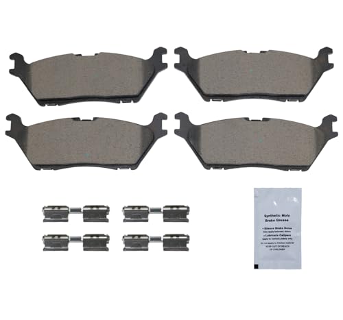 Image of HUSCH D1790 Rear Ceramic Brake Pads Kit Fit For Ford Expedition 2018-2022, For Ford F-150 2015-2020, For Lincoln Navigator 2018-2022