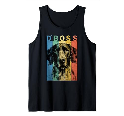 El divertido puntero alemán de pelo corto jefe mamá papá amante de los perros Camiseta sin Mangas