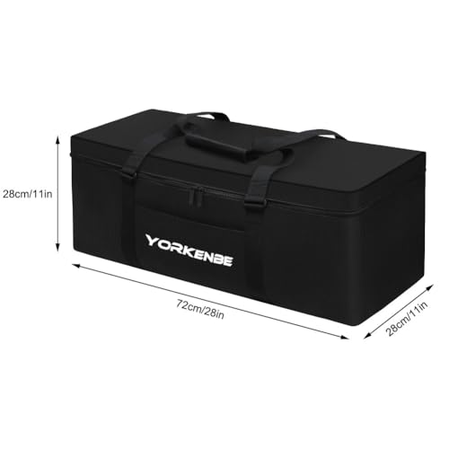 Yorkenbe Camping Tent Bag, 28x11 Inch Tent Storage Replacement, 1680D Heavy Duty Waterproof Zipper Travel Duffel Sports Equipment Bag, with Large Mouth and Padded Handles (1)
