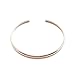 Honeycat Open Adjustable Smooth Thin Cuff Bracelet | Minimalist, Delicate Jewelry (Rose Gold)