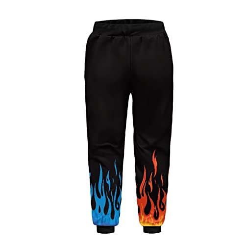 Boys' Track Pants, Kids Girls' Loose Elastic Sports Pants, Teens Sweatpants Polyester Active Joggers (Size: 4-15)3