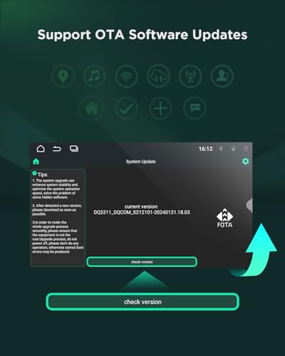 Eonon 9 Zoll Android 13 Autoradio für VW T5 Golf VI/V Polo Touran Kompatibel mit SEAT Skoda 2+32GB CarPlay Android Auto GPS Bluetooth USB EQ WiFi Bildschirmspiegelung SWC VWA13