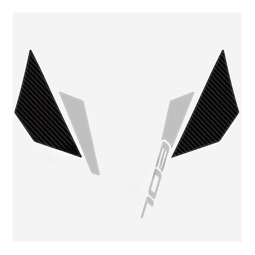 Autocollant Réservoir Moto 703F 2025 - Tampon de Protection Noir