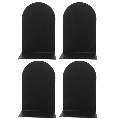 Angoily 4 Piezas Soportes para Soporte Estable en Forma de L en Hierro Negro Diseño Moderno y Elegante para Evitar Que los Se Caigan, Adecuado para Habitaciones Infantiles