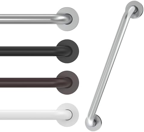 16 Inch Grab Bars for Wall Brush Nickel