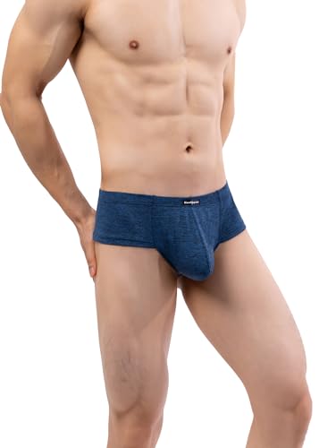 Men's Underwear Cheeky Thong Soft boxer briefs Sexy Modal Comfortable Trunks4