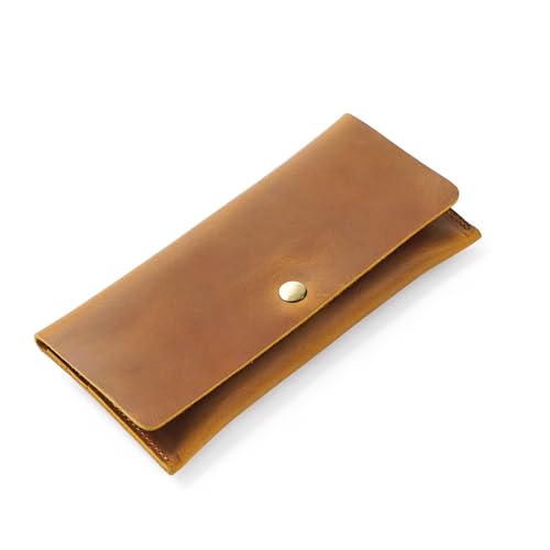 HIFA Leather Wallet Women, Purses for Women - Soft Touch Rustic Leather, Retro Style, 4 Card Pockets with Cash Slot, Compact Convenience and Ideal Gift - Wallets for Women, Womens Wallet, Brown