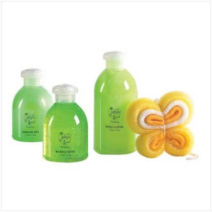 Green Apple Bath Wood Tray Set-image-37