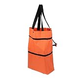 Mobestech Carrello Della Spesa Pieghevole Portatile Carrello Per Bagagli Organizer Per Verdure Pieghevole Borsa Da Trasporto