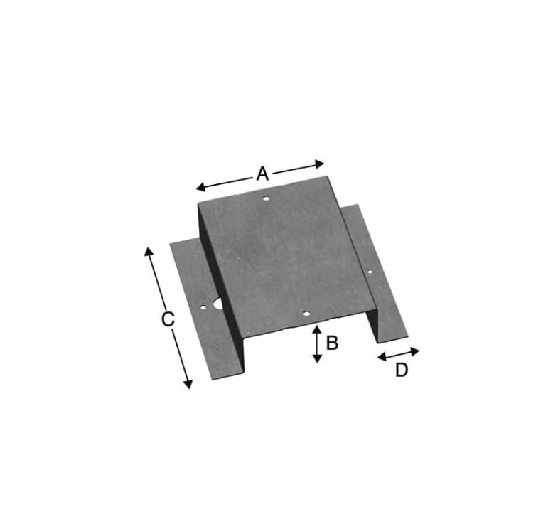 Simpson Strong-Tie Dachlattenverbinder DLV | Verzinkt | Für Dachlattenstoß (50, 40 x 60 mm)