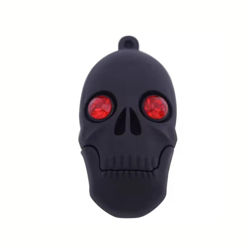Skull Shape PVC Rubber USB Flash Drive 4GB | Novelty Pendrive | Fancy Designer Pen Drive | USB 2.0 Interface | Gifting Pendrive | Durable Soft Rubber Body | Up to 12MB/s Speed-image-24