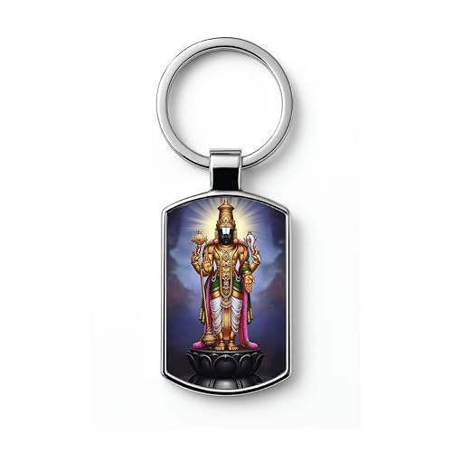 Image of Stylish Metal Keychains with Permanent Glossy Print - Inspirational Quotes & Spiritual Designs - Perfect Key chains for loved ones, Personal Use, Gifts & Return Gifts