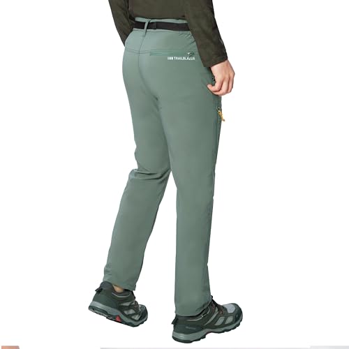 Image of TRIPOLE Trailblazer Trekking and Hiking Pants and Cargo for Outdoors and Travelling (in, Alpha, M, Regular, Olive Green)