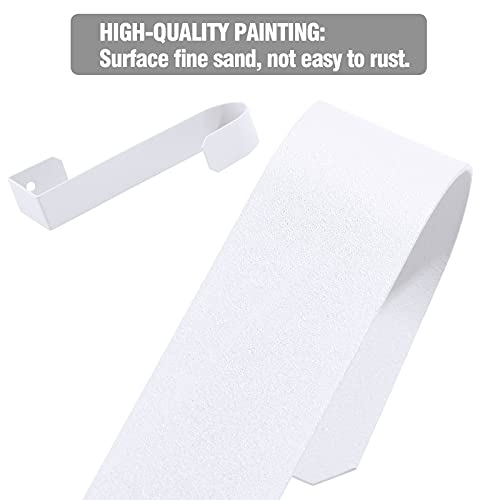 4 Pack Over The Door Hooks, Sturdy Metal Single Over Door Hooks, White Door Hanger Hook Door Hooks For Hanging, Towels, Clothes, Bathroom, Hold Up To 7Lbs #TOP3