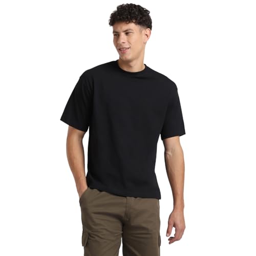 Image of NOBERO Men's Cotton Oversized Printed T-Shirt